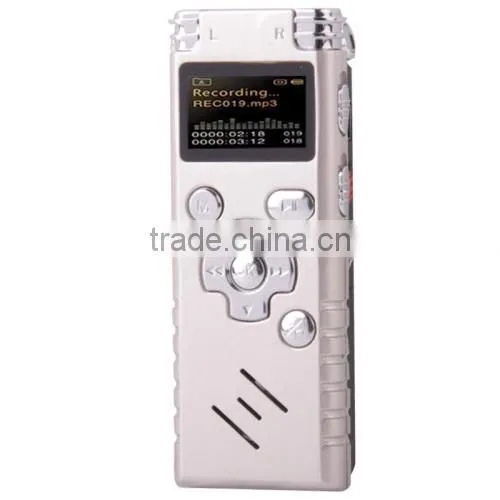 Professional 8GB LCD Digital Voice Recorder with VOR MP3 Player hidden voice recorder