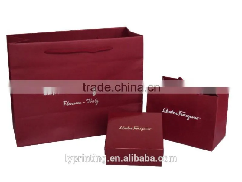 Hongkong paper bag carry bag printing Logo printing