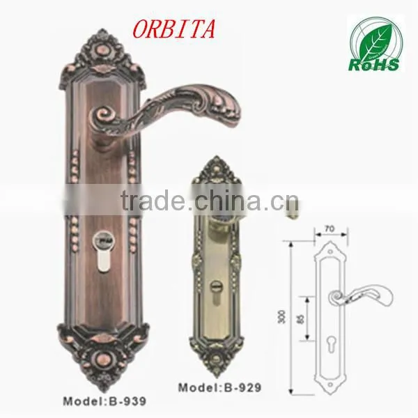B 939 antique bathroom door lock with high quality