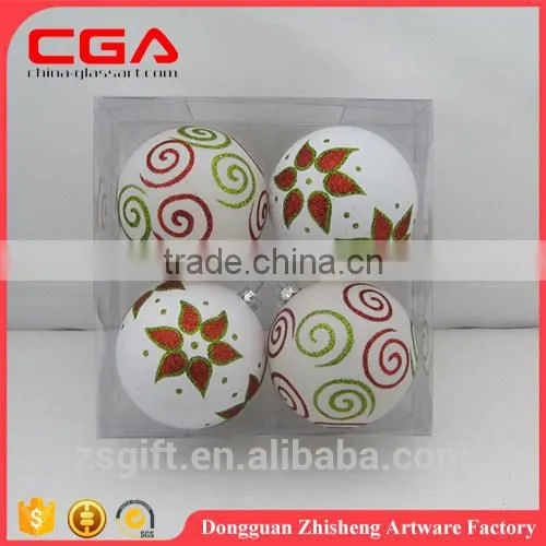Handmade round plastic balls for christmas indoor decor ball Small christmas accessory