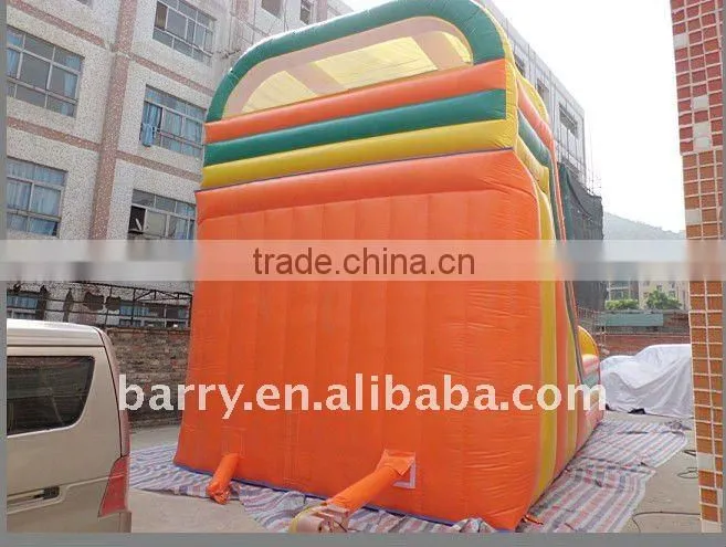 2013 durable outdoor Inflatable double lines water slide