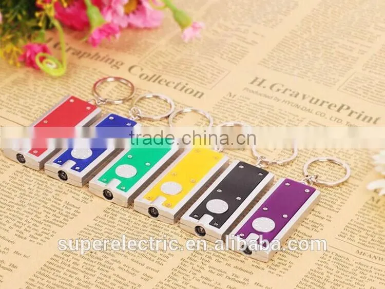 Professional manufacturer high quality custom cheap led flashlight keychain wholesale led key chain