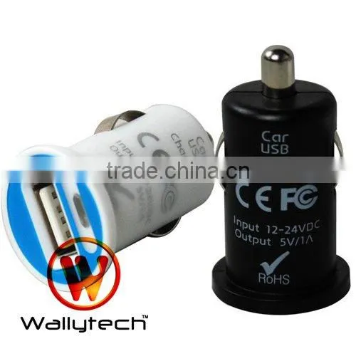 Wallytech WIA-071 Mini USB Car Charger For iPhone 4 3GS 3G For iPod For iPad For Mobile Phone
