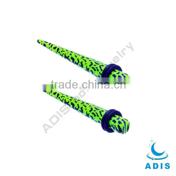 UV acrylic ear taper plugs jewelry with pretty color