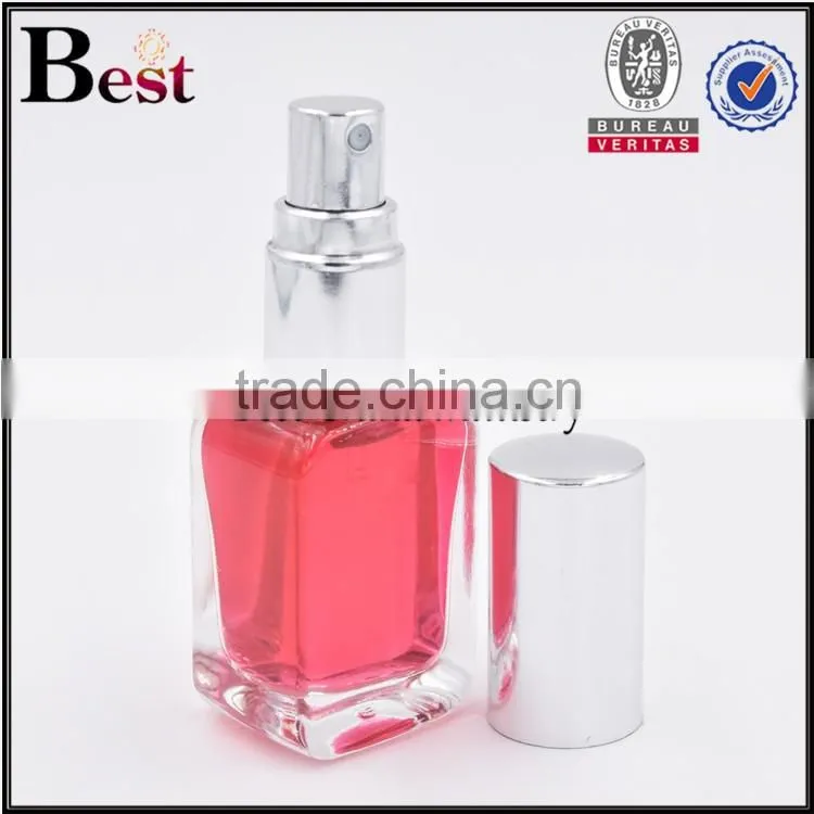 9ml clear glass bottle spray glass bottle square glass bottle
