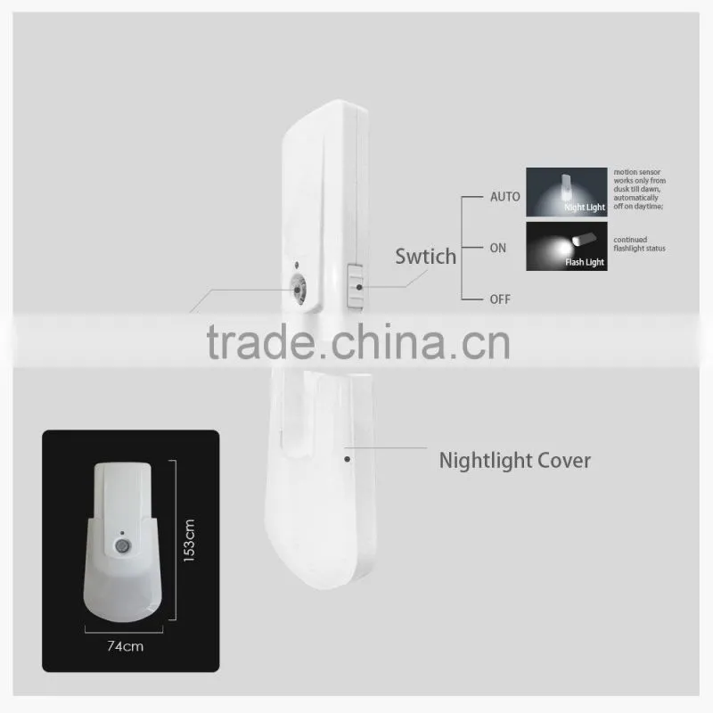 Emergency Flash Light Battery Operated LED Night Light,Motion Activated Toilet Nightlight,Toilet Night Light