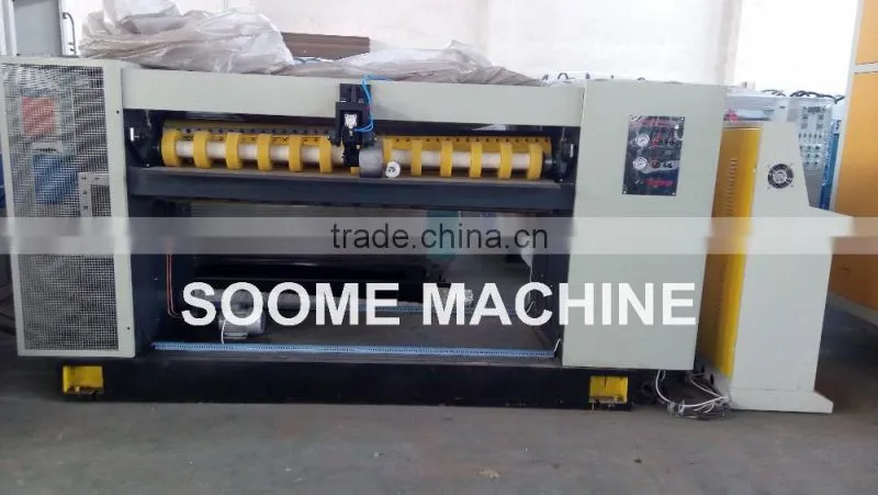 Online corrugated paper cut off machine cutter