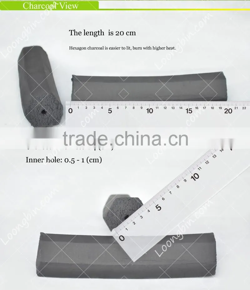 Domestic and industrial use square bamboo BBQ charcoal