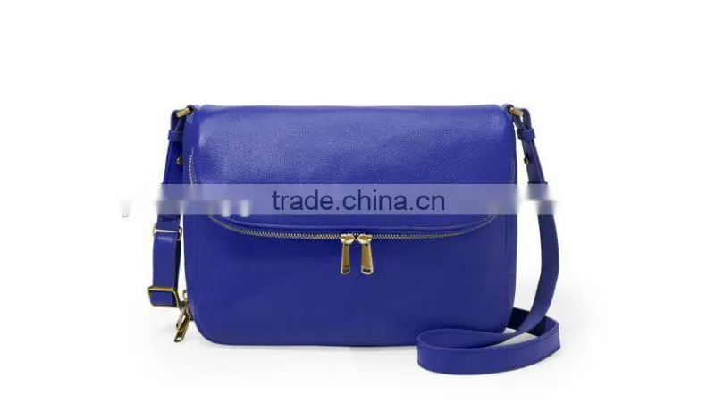 lady fashion handbag double zip crossbody bag