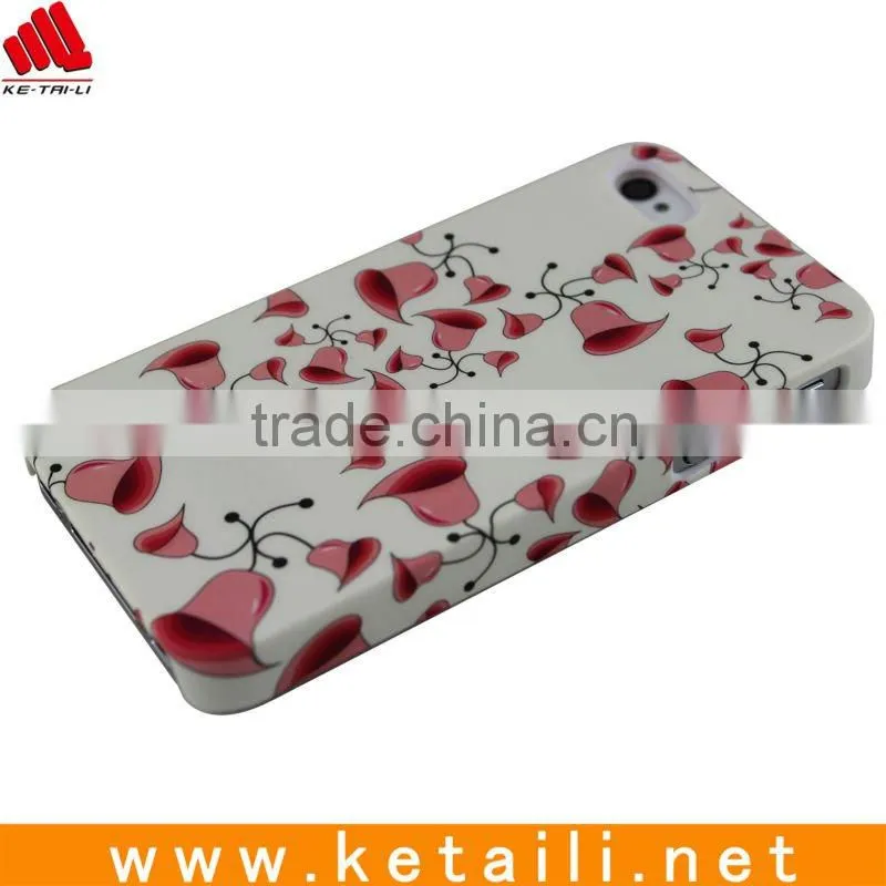 Bell pattern plastic case for iphone 4 4S