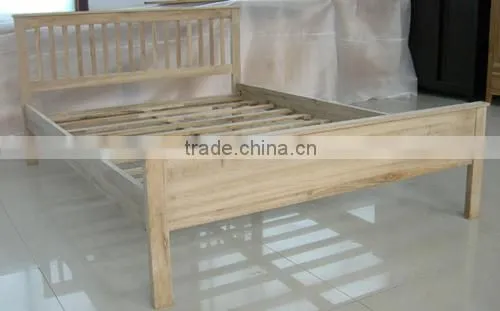 Modern Solid Wood Double Bed Designs For Bedroom Furniture