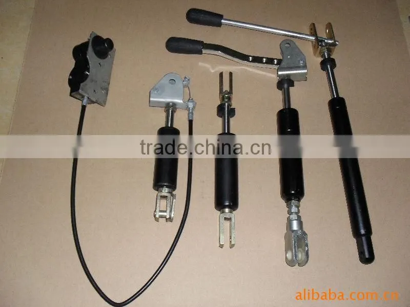 Lockable gas springs with hydraulic Locking release systems