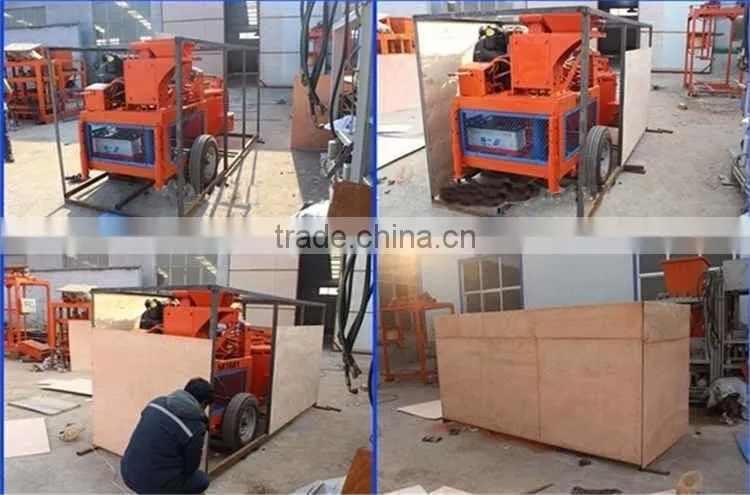 HR1-20 small construction equipment for clay mobile hydraform interlocking brick making machine price