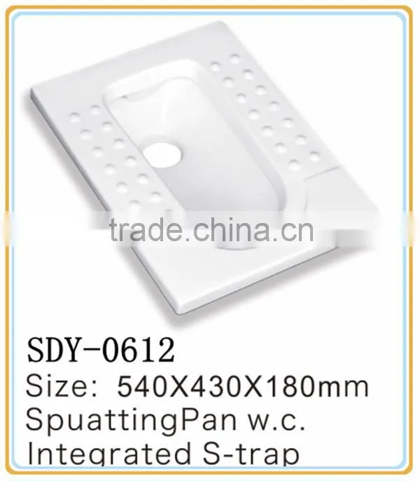 white bathroom toilet pan wc ceramic squatting pan toilet