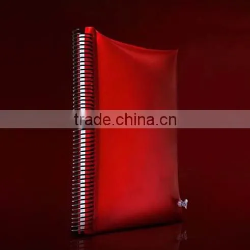 2014 New design PVC pillow notebook spiral binding