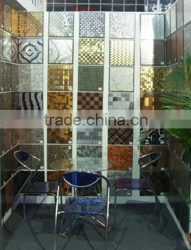 OEM ACP Mosaic decoration panel tightly spaced aluminium mosaic tile