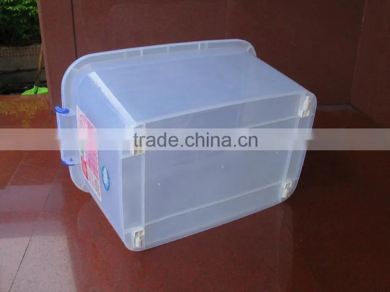 32L plastic storage container storage box with wheels
