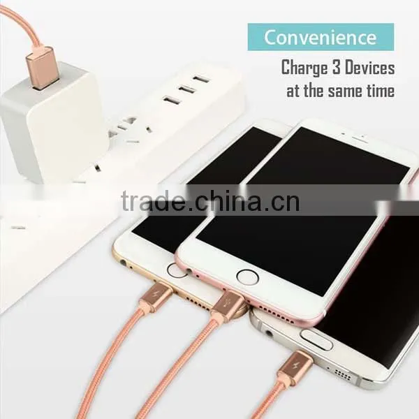 Hi-speed TPE/Nylon Braided USB cable USB 3.1 Type C Cable