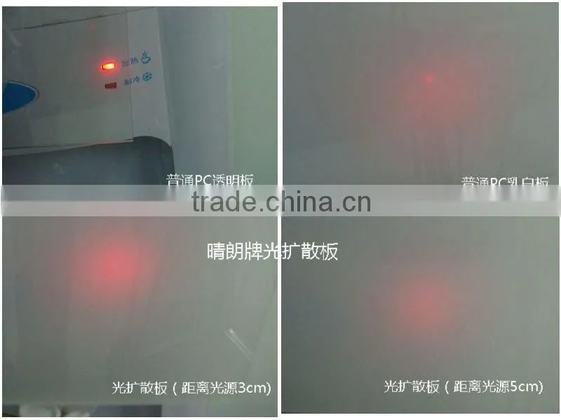 White plastic light diffuser opaque polycarbonate panels
