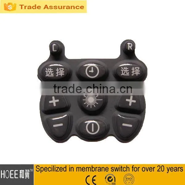 custom rubber control keypad waterproof silicone rubber keyboard