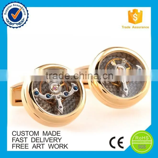 2016 Top Selling Tourbillon Movement Cufflinks For Men