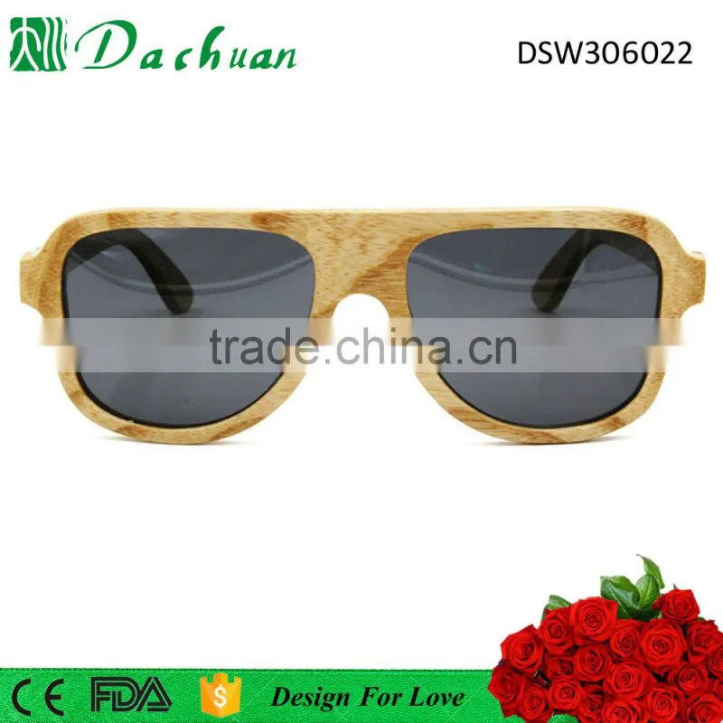 Classic style high quality 100% handmade wood sunglasses wenzhou wooden sunglasses factory