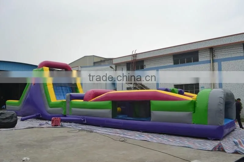 Best selling children's park obstacle inflatable obstacle course