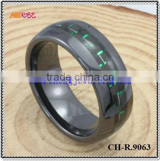 High Quality 8mm black ceramic ring,lucky expendables ring,carbon fiber steel ring