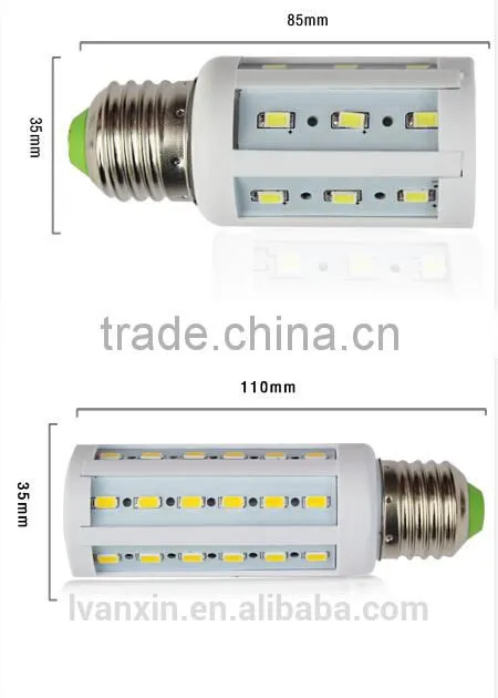 360 degree high quality 12w led corn light