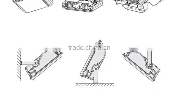 2016 150w led flood light,square 50w cob led floodlight with 3 warranty