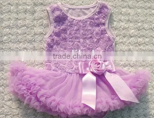 Pink Super Nice Summer Infant Dress Rose Flower Summer Infant Dress