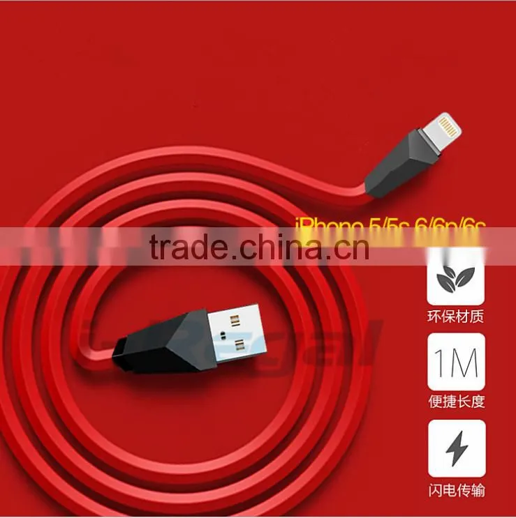 new arrival colorful flat noodle usb date cable