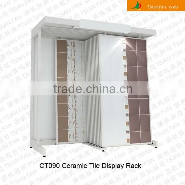 CT090 Ceramic Tile Display Rack tile hanging display tile sliding display
