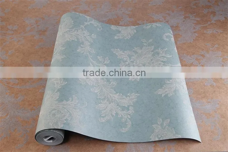 exclusive home decoration high quality non-woven wallpaper/ natural fiber wallpaper