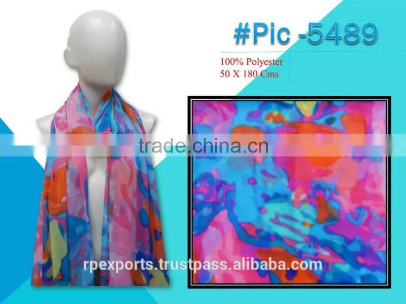 100% polyester spun Beach Pareo & scarves
