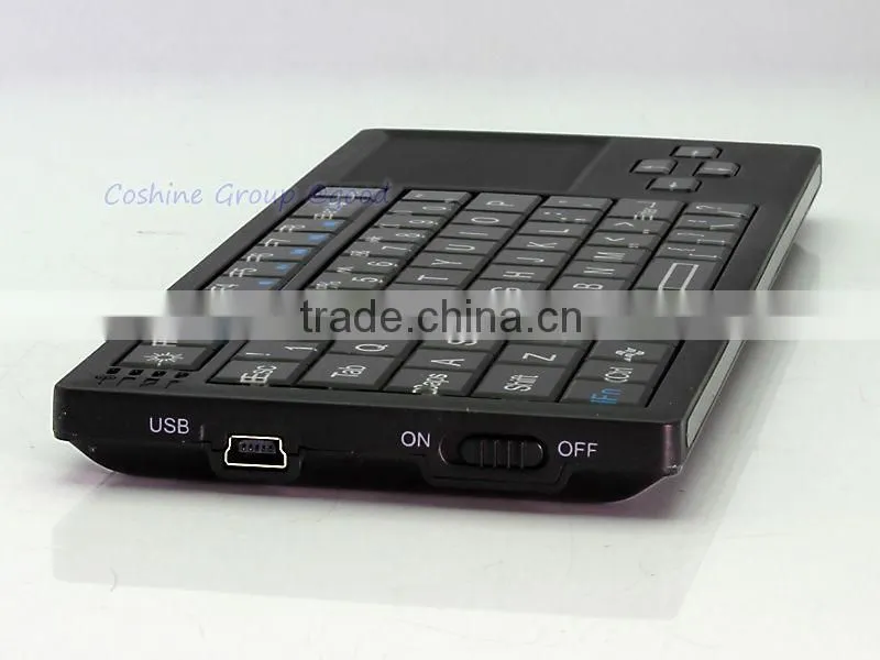 Mini wirelesss keyboard with Multi-touch pad for Android Mini PC iPod/iPhone 4.0 OS/Smart Phone/PC/HTPC/PS3