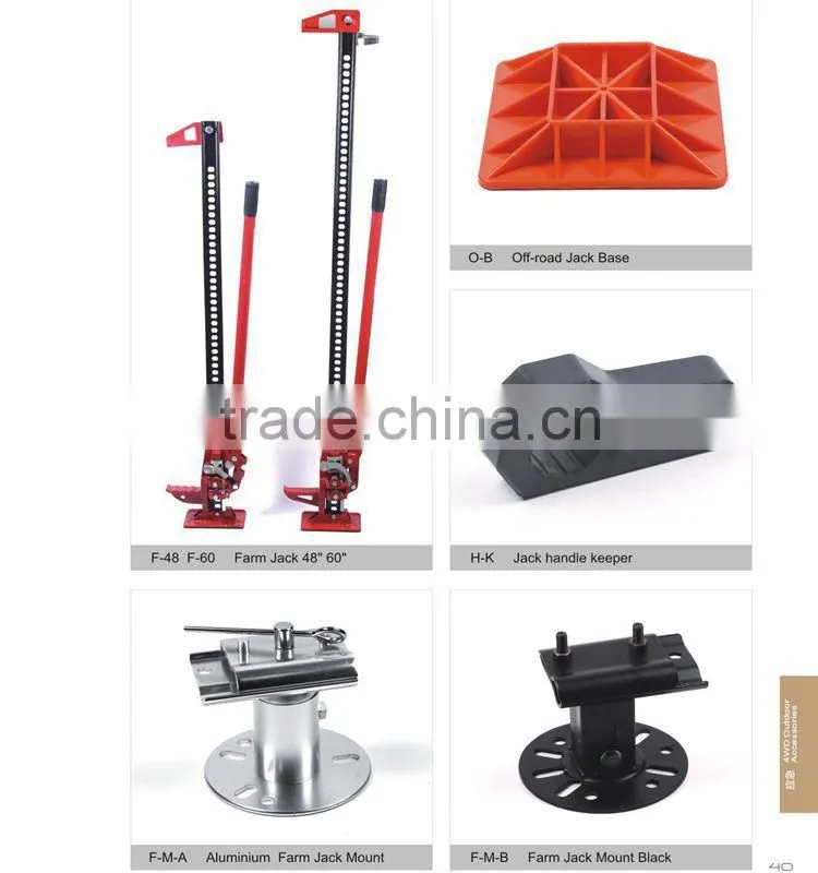3 tons adjustable farm jack 48 inch high lift jack