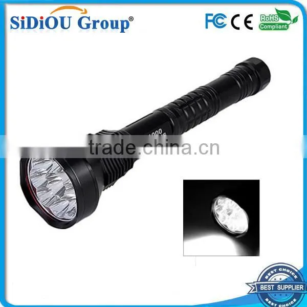 5-mode rechargeable 9 led flashlight