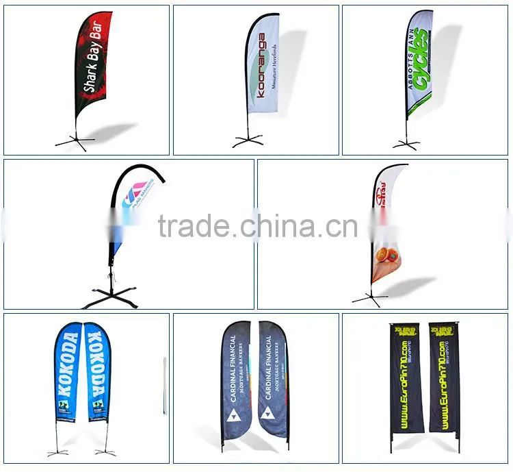 wholesale cheap custom outdoor feather beach flag
