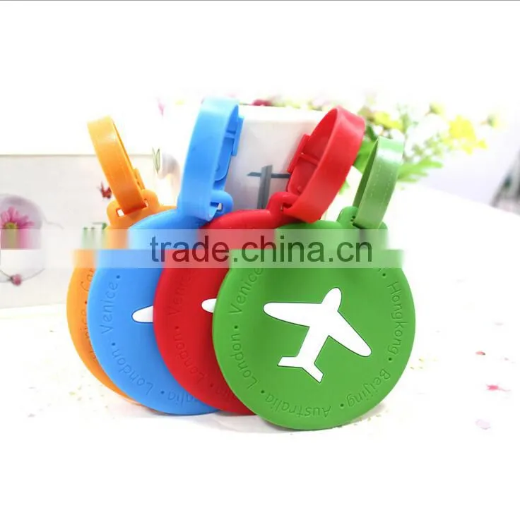 PVC luggage tags with customer customize debossed logos & various colors or shape