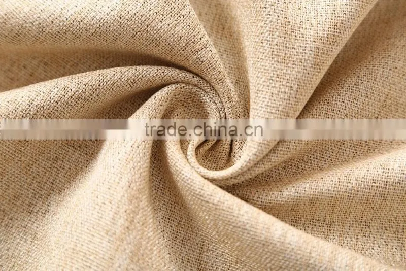linen plain dyed fabric curtain panel