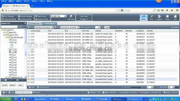 GPS vehicle tracker software supporting Meitrack, COBAN/tracking platform