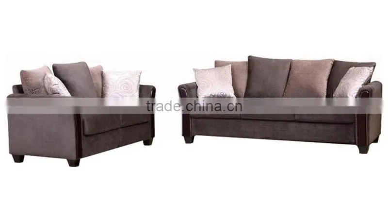Foshan custom made funiture velvet fabric wooden living room sofa couch