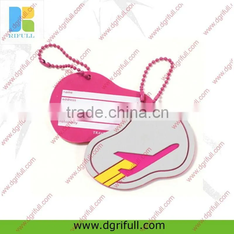 id clear funny silicone luggage tags