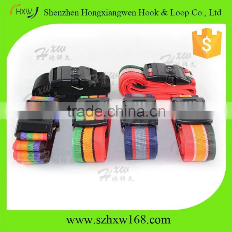 Multi Color Adjustable Lockable Luggage Strap