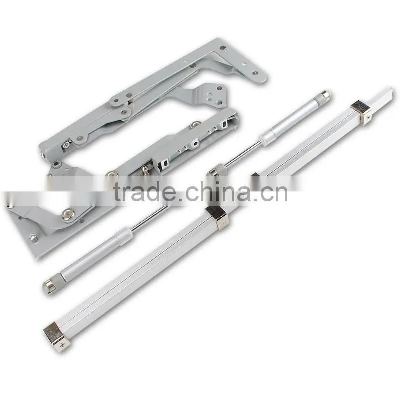 Opening/closing buffering pneumatic flap vertical lifting