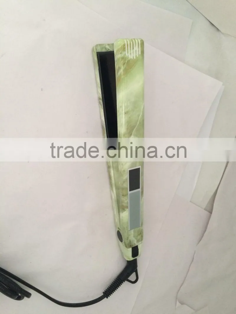 adjustable temperature LCD display dual voltage touch screen hair straightener