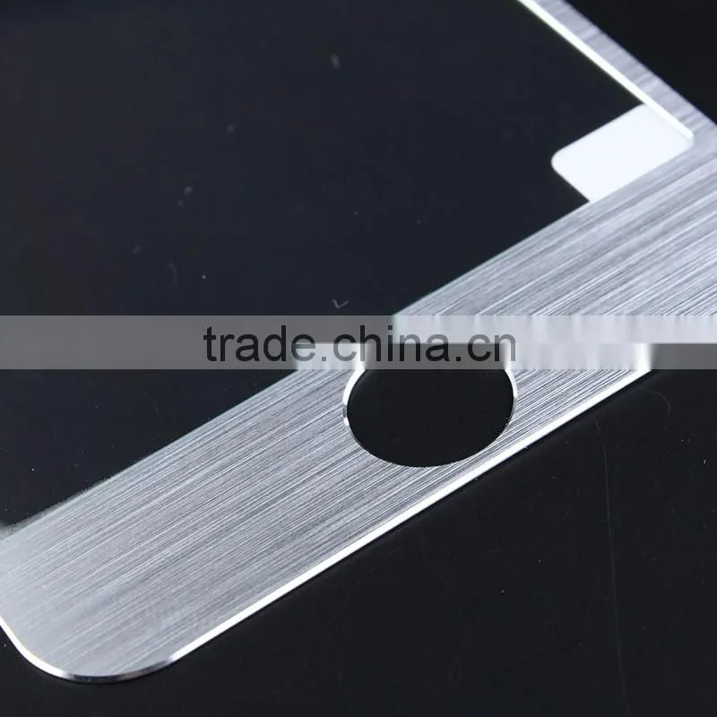 Customized Titanium-aluminium Alloy Border Tempered Glass Screen Protector for Iphone 4/4S