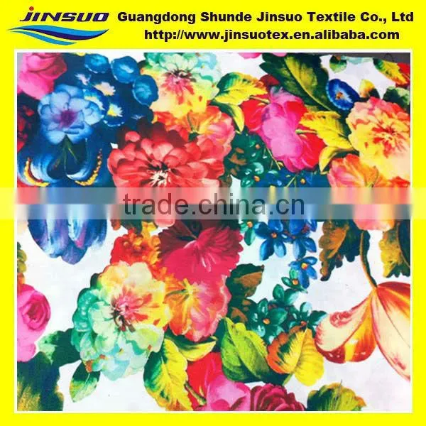 Printed embellishment colour denim fabric D008