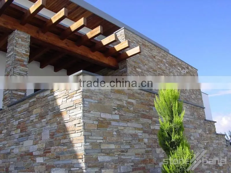 Chinese Beige Color Natural Stone Wall Panel On Sales